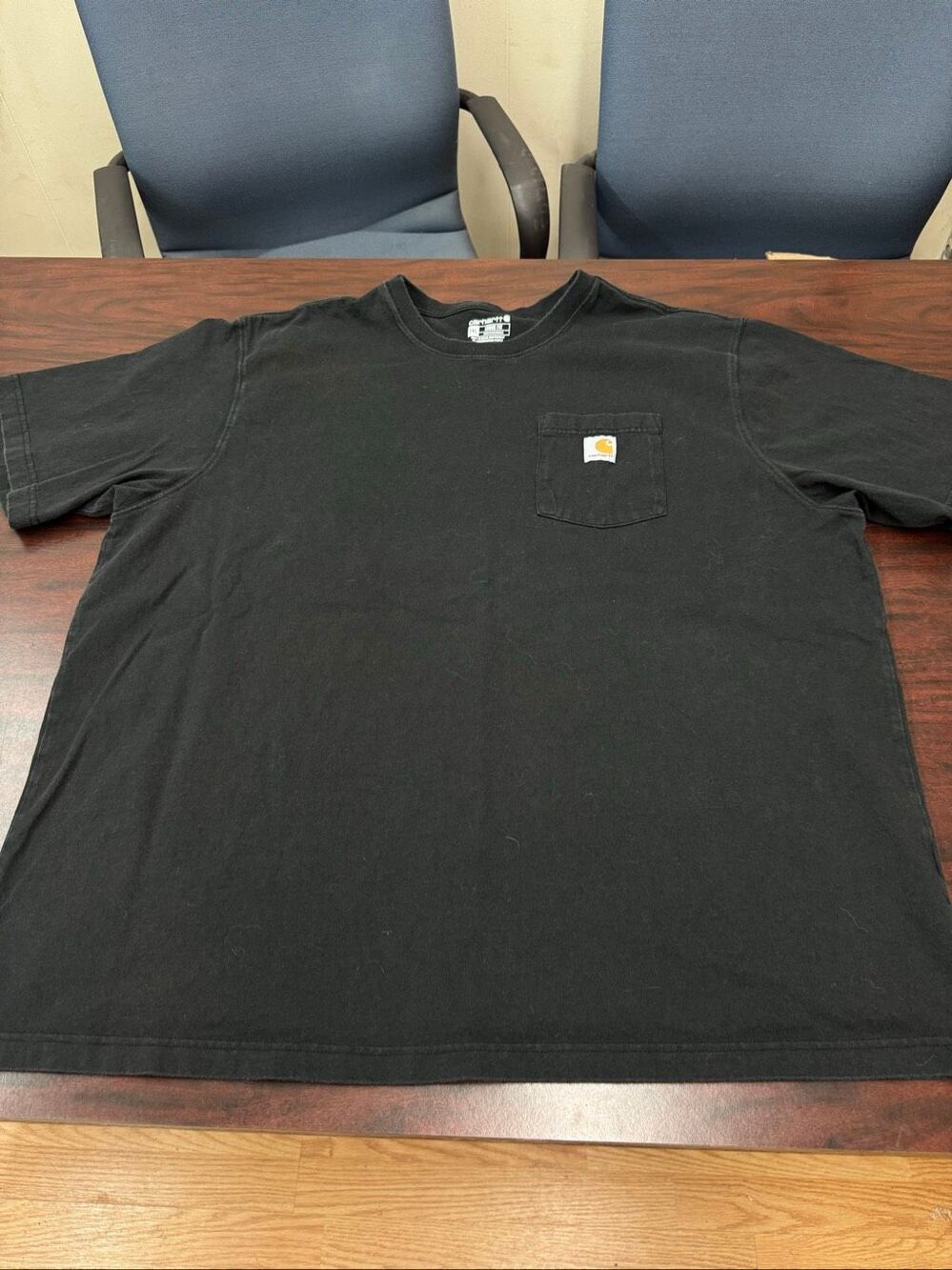 Carhartt Men’s Black Short Sleeve Pocket Shirt Size 2XL